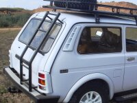 Ladder to the rear door,  roof ladder Lada Niva 2121, 21213, 21214, Urban, for right side