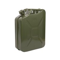 20L Stahl Jägergrün Kanister, Reservekanister Benzinkanister Metallkanister Reserve Tank für Benzin oder Wasser