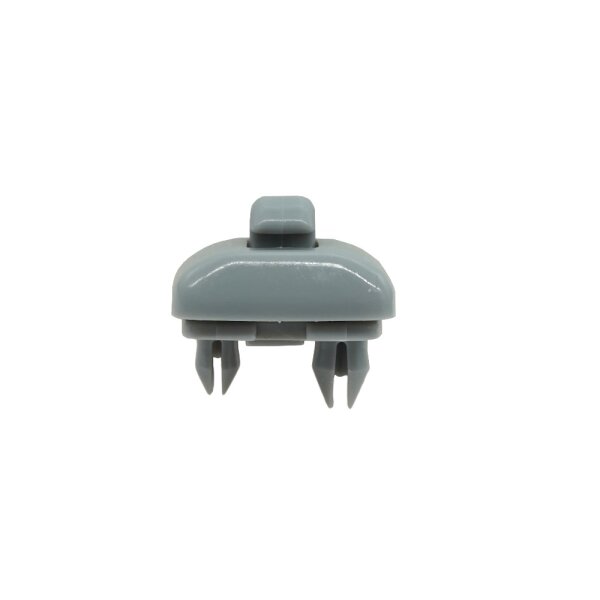Einrastclip zur Befestigung der Sonnenblende, grau, für Stabdurchmesser 5 mm