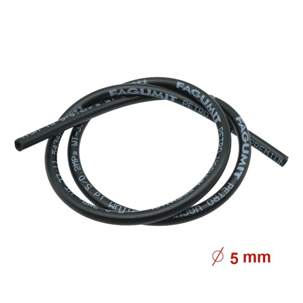Benzinschlauch, Kraftstoffschlauch zum Benzintank, Benzinpumpe, Vergaser 100cm, Innendurchmesser 4mm