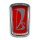 Emblem Kühlergrill Niva 2121 und Lada 2103, 2106 Chromfarben/ Rot, 2103-8212012
