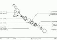 Radnabe vorn rechts oder links Lada 2101-2107, 2101-3103014