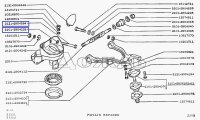 Screw and nut for bracket, support for suspension Lada...