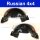 Wheelhouse mud protection fender inner trim front left and right, 2 pcs