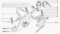 Réservoir de réservoir pour servo dhuile hydraulique, réservoir de direction assistée, Lada Niva 1700, 21214, 2123-3410010