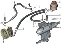 Réservoir de réservoir pour servo dhuile hydraulique, réservoir de direction assistée, Lada Niva 1700, 21214, 2123-3410010