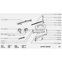 Correia de borracha para pneu suplente, Lada 2101-07, Niva 21213-3105010, 32,5 cm