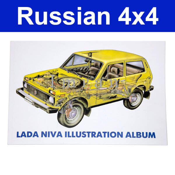 Album mit Skizzen, explosionszeichnungen Farbe für Lada Niva 2121, 21213, 21214, 21215