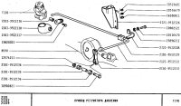 Soporte para regulador de presión de freno Lada Niva 2121, 21213, 21214 hasta 2010, 2121-3512126