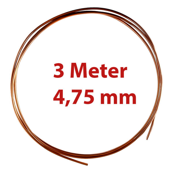 Kupferleitung Bremse Bremsleitung 3 Meter, 4,75mm Durchmesser Universal KFZ