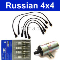 Ignition Coil + Ignition Cable + Spark Plug Lada...