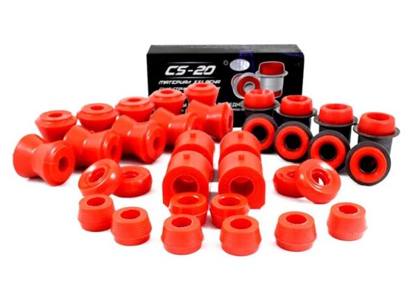 Socket kit for suspension front axle and rear axle in polyurethane EXTRA ROBUST for Lada 2101-2107