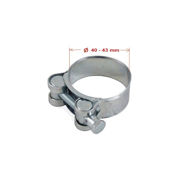 Abrazadera de manguera, abrazadera EXTRA para mangueras de radiador de POLIURETANO 40mm - 43mm