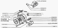 Bolt / screw for alternator M10 x 1,25 for Lada...