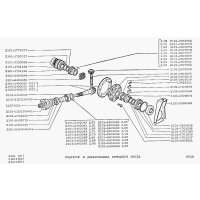 Studs threaded bar M12 x 40 mm for the front axle Lada Niva