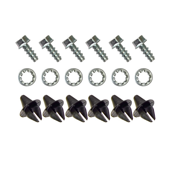 Kit de montage pour calandre Lada 2103, 2106 clips, vis, rondelle