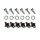 Kit de montage pour calandre Lada 2103, 2106 clips, vis, rondelle