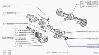 Simmerring Differential zu Steckachse/ Hinterachse Lada 2101-07, Lada Niva, 2101-2401034, 30 x 45 x 8