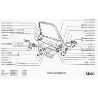 Poignée de porte en métal, ouvre-porte intérieur Lada 2101-2106, 2101-6205180